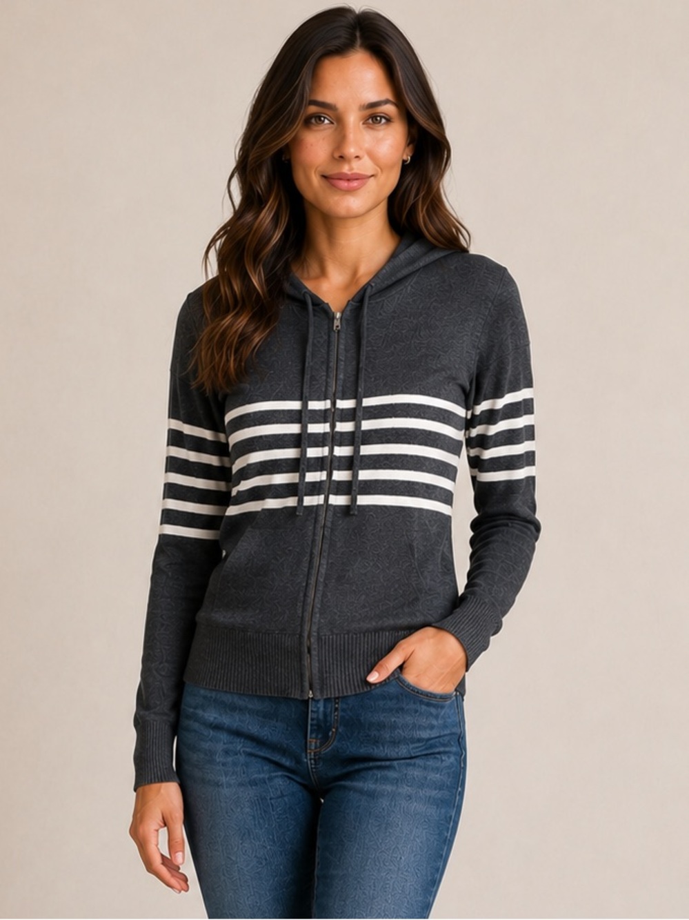 Gap Women’s Striped Jacket wool blend